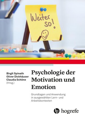 cover image of Psychologie der Motivation und Emotion